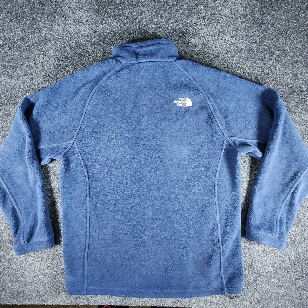 The North Face Jacket Men's M Blue Fleece‎ Full Zip Outdoor Hiking Coat